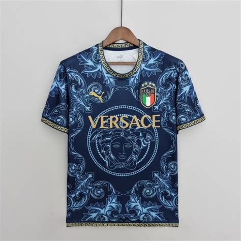 Maglia Italia x Versace Blue 2022/2023 .